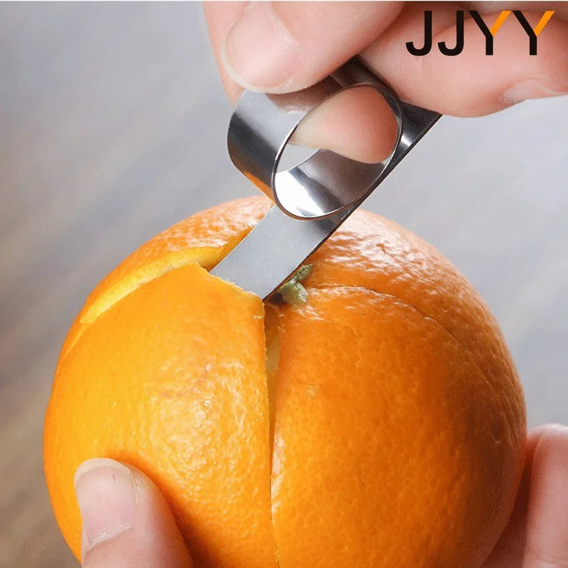 مقشرة برتقال JJYY سهلة الفتح، مقشرة برتقال من الفولاذ المقاوم للصدأ، مقشرة ليمون، أداة إزالة قشر الحمضيات، أداة تقشير، أدوات مطبخ