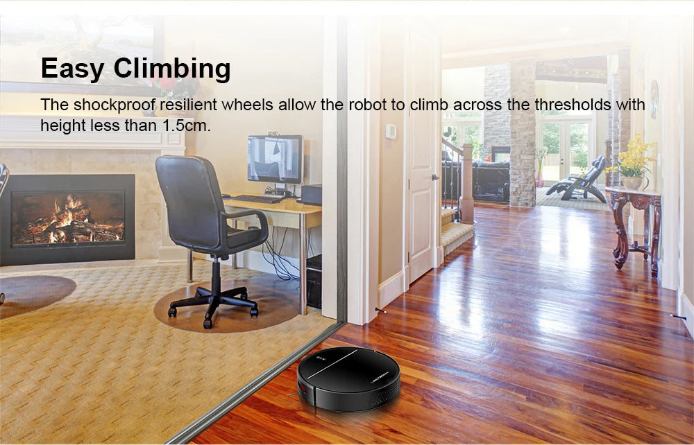 LIECTROUX M7SPRO Robot Vacuum Cleaner &Wet Mop Combo,Smart Mapping,WiFi App,4KPa,Brushless Motor,Ideal for Pet Hair,Carpet,Floor