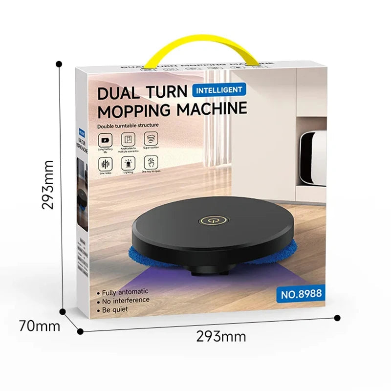 Intelligent Mop Two-wheel Robot Intelligent Mop Usb Charging Machine Automatic Dry And Wet Mop For Household Cleaning