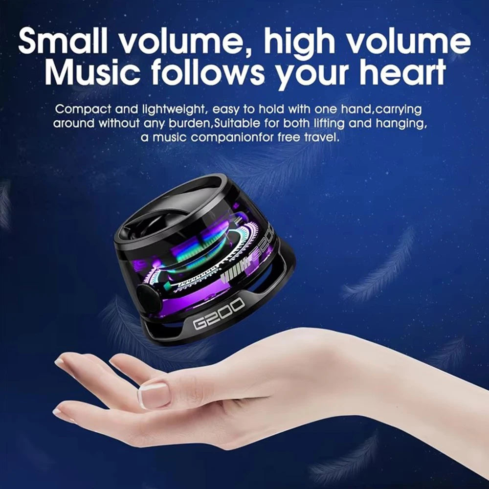 Multifunctional Bluetooth 5.3 Speaker Mini Speaker Portable Magnetic Speaker with RGB Color Light and Phone Holder for ios 2025