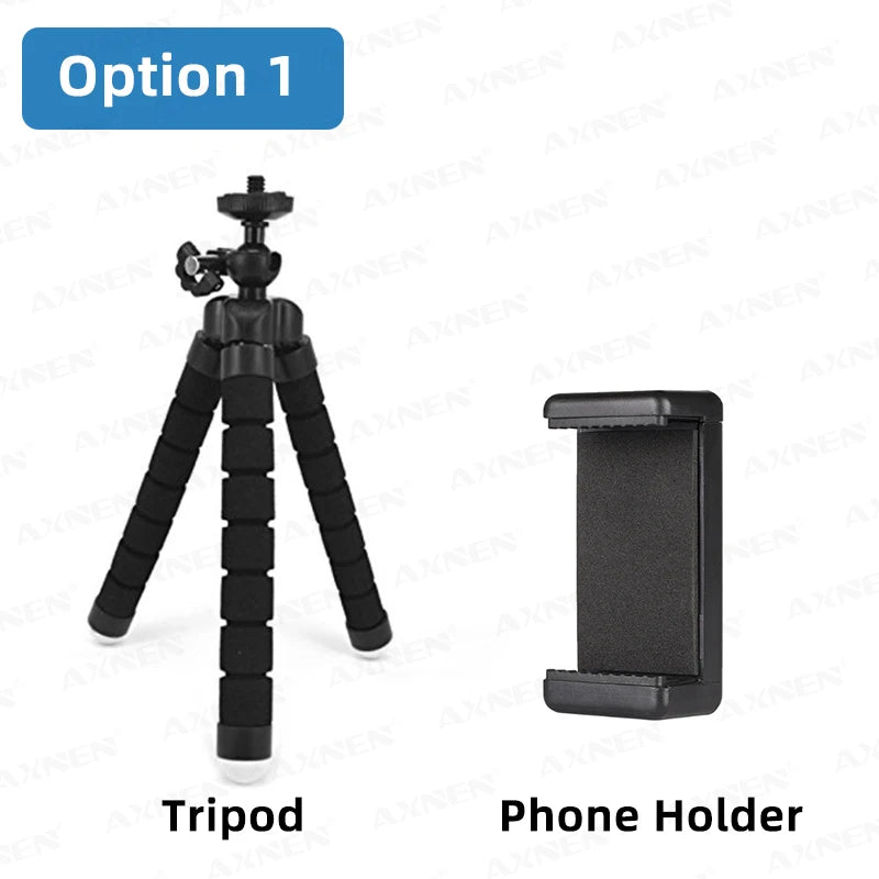 Tripods Tripod for Phone Mobile Camera Holder Clip Smartphone Monopod Tripe Stand Octopus Mini Tripod, Optional Wireless Remote