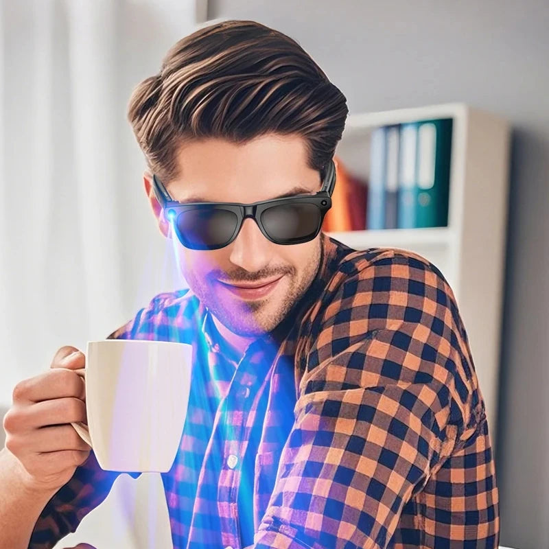 OPPO AI Smart Glasses Ultra Clear Camera Shootingand Recording Touch Sport Sunglasses Bluetooth Call Video Music Player