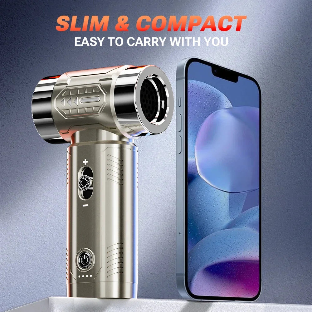 SZUK Mini Air Blower Brushless Motor Turbo Jet Fan Handheld Portable Dust Fan Turbofan air blower Powerful Car Vacuum Cleaner
