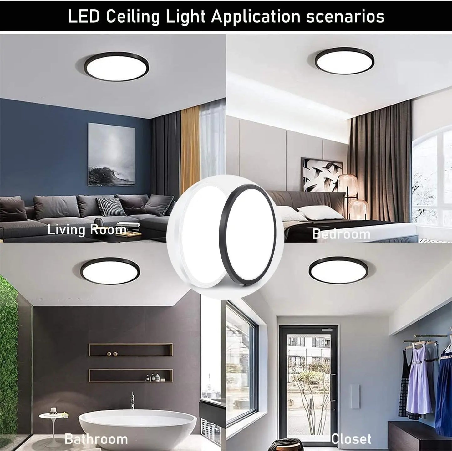 27cm 37cm Ultra Thin LED Ceiling Lamp 220V Indoor Lighting Room Decoration Ceilings Light for Kitchen Bedroom Corridor Bathroom