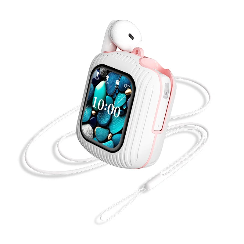 New Smart Touch Screen Display Wireless Earphones With APP Control TF Card MP3 Local Music Mode ENC Noise Cancellation Earbuds