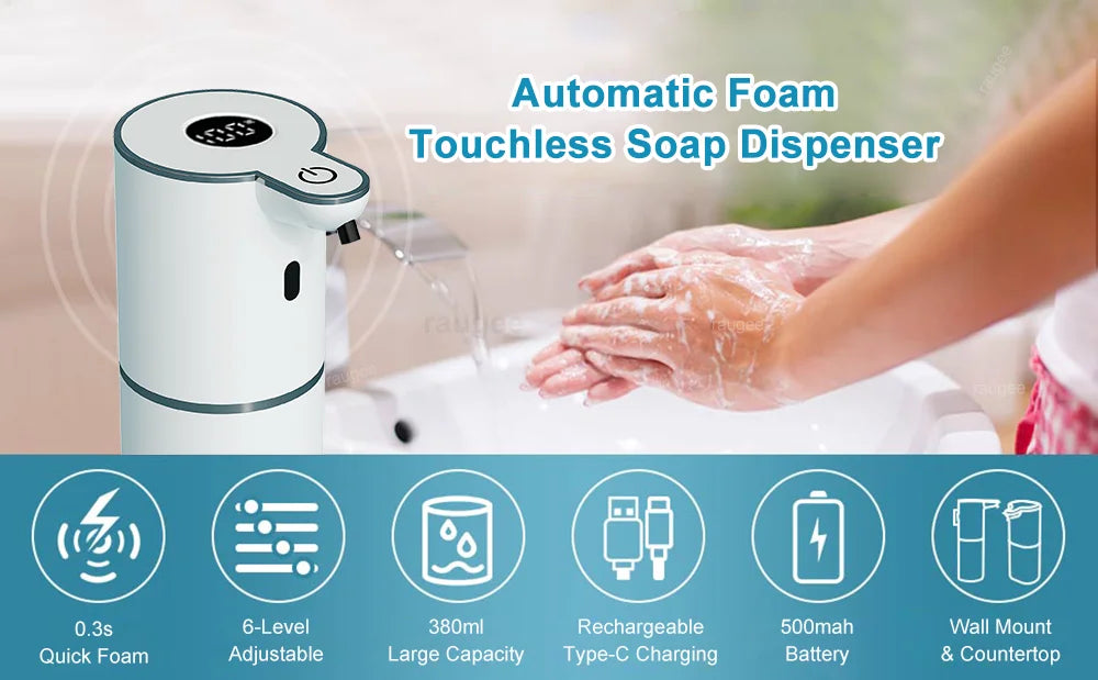 Liquid Soap Dispenser Automatic Soap Dispenser Touchless Infrared Sensor Hand Soap Automatic Dispenser Electric Soap Dispenser