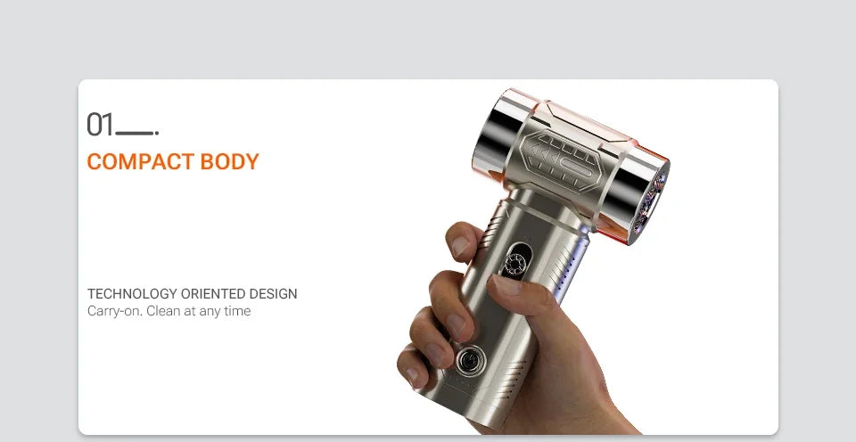 SZUK Mini Air Blower Brushless Motor Turbo Jet Fan Handheld Portable Dust Fan Turbofan air blower Powerful Car Vacuum Cleaner