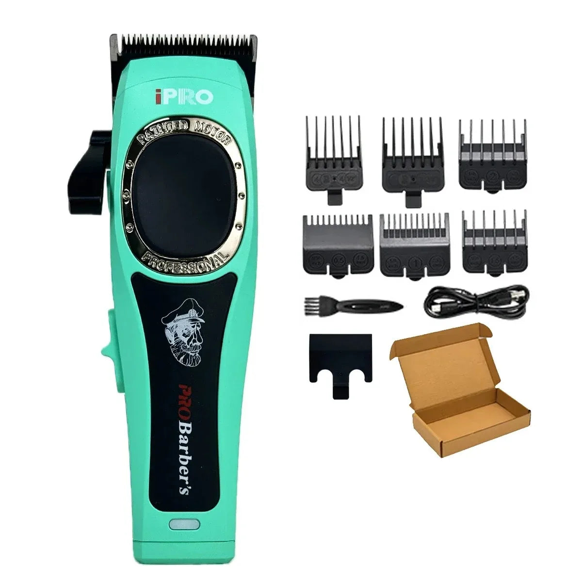 Professional Electric Hair Clipper S1093 Hair Trimmer 7500RPM High Speed Motor DLC Blade 2600mAh Barber Shop Silent Hair Machine