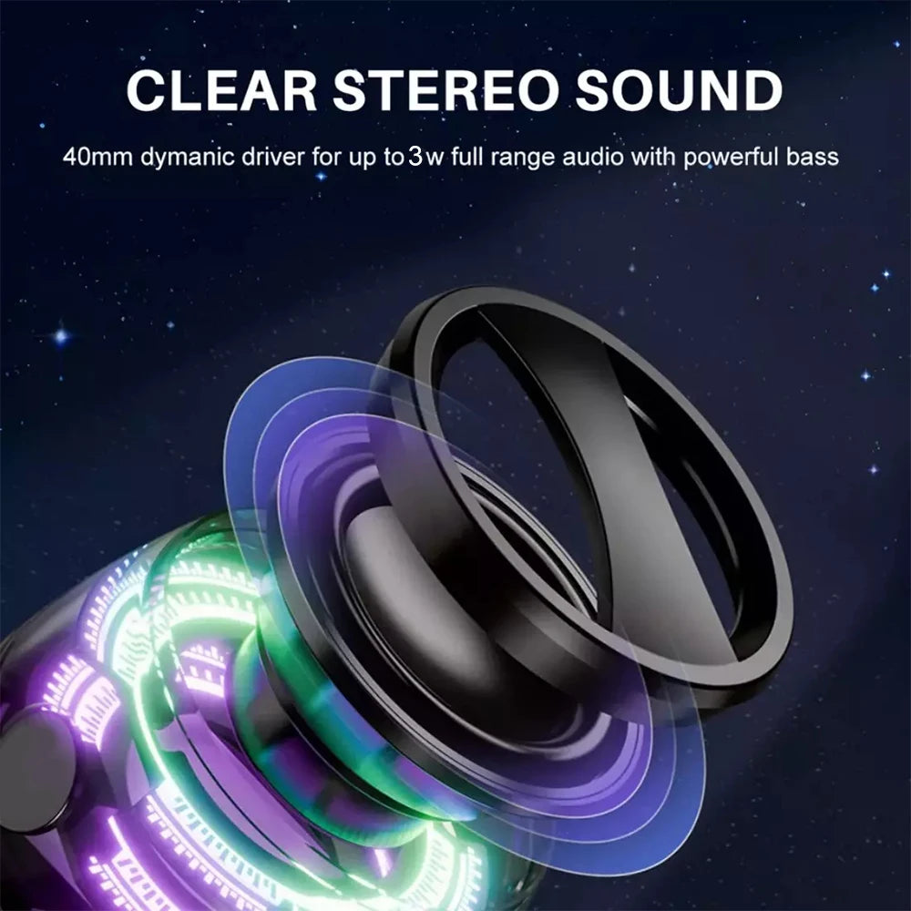 Multifunctional Bluetooth 5.3 Speaker Mini Speaker Portable Magnetic Speaker with RGB Color Light and Phone Holder for ios 2025