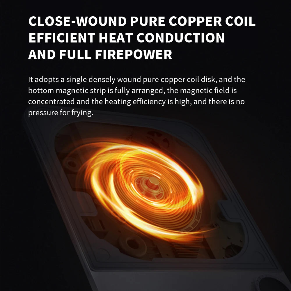 XIAOMI Mijia Ultra-Thin Induction Cooker 2100W Smart Home Induction Cooker 23mm ultra-thin Induction Cooker Connect to Mijia APP
