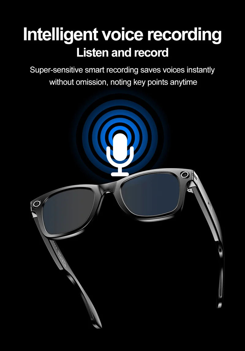 Xiaomi Mijia Smart Bluetooth Glasses IP65 Waterproof Recording Videos AI Photo Recognition Answer Translation Call Large Battery