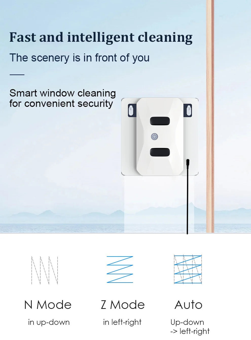 Purerobo Square Ultrathin Window Cleaning Robot With Water Spray Automatic Washing Window Glass Mirror Tile Cleaner APP Control