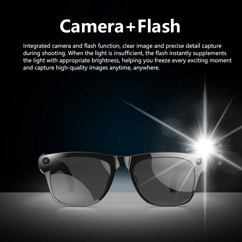 Xiaom 8K HD Smart Glasses Chat GPT 100MP Camera Bluetooth Call 260Mah Battery Voice Assistant Control Smart Glasses for Men