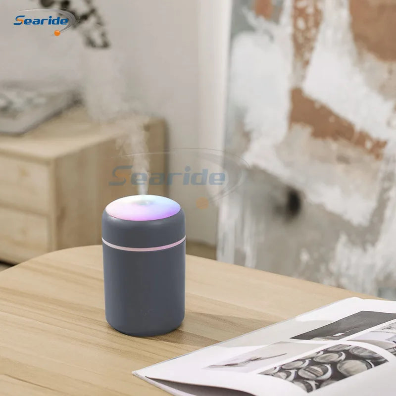 300ml Air Humidifier Portable Mini USB Aroma Diffuser Essential Oils Cool Mist for Bedroom Home Bedroom Car Purifier Humificador
