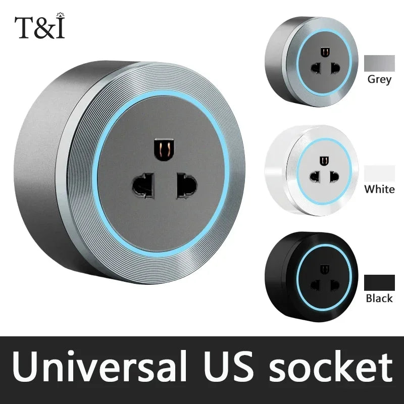 Power rail socket, intelligent household kitchen appliance socket, new US UK EU FR standard wall power plug adapter with USB