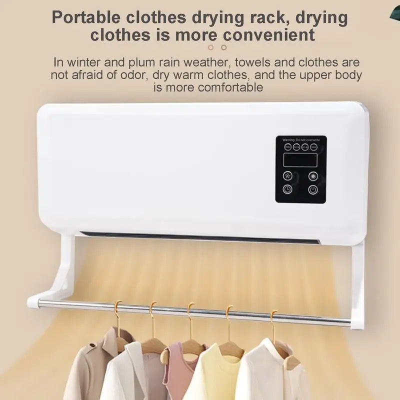 Split Air Conditioner Portable AC Heater Combo Unit Ductless No Window Heat Pump Wall Mounted Cooler Fan for Indoor Tent & RV