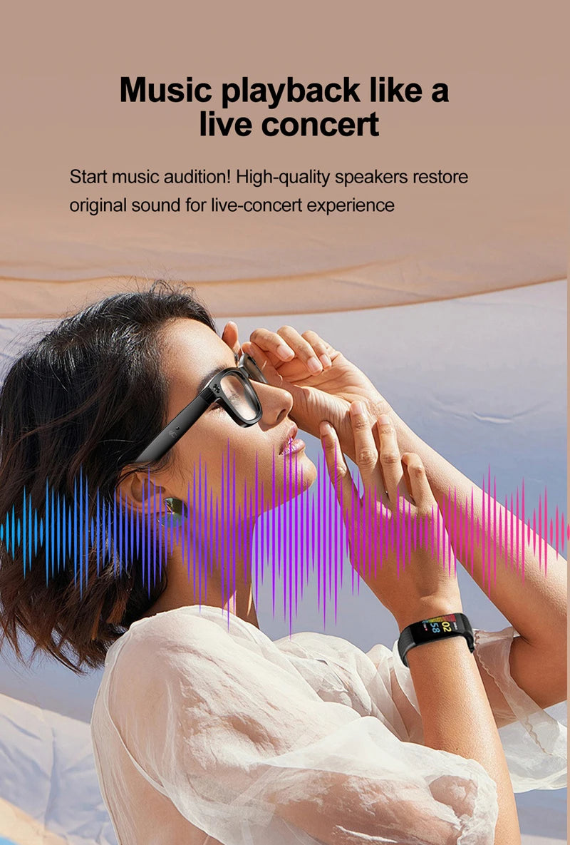 Xiaomi Mijia Smart Bluetooth Glasses IP65 Waterproof Recording Videos AI Photo Recognition Answer Translation Call Large Battery