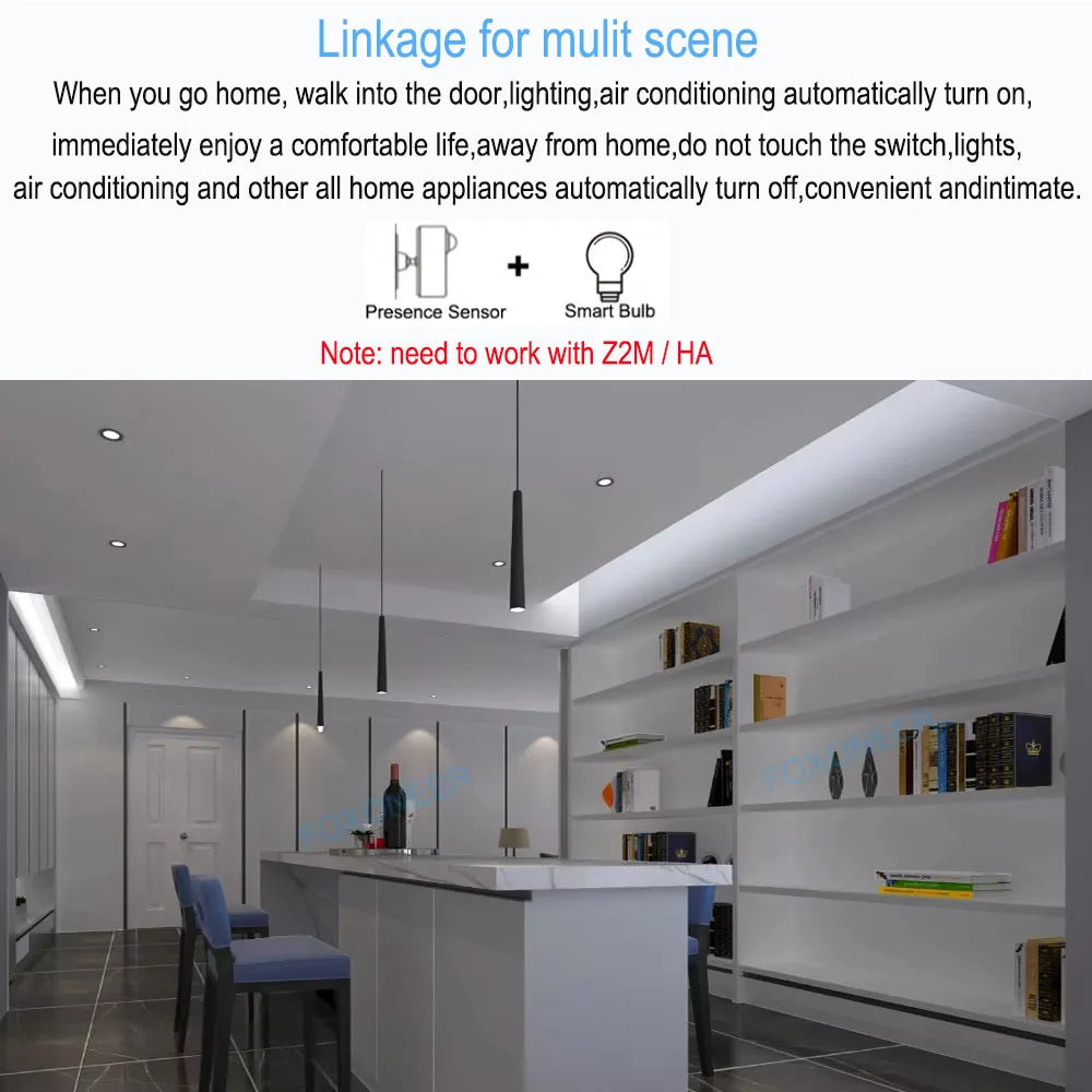 مستشعر الوجود البشري Zigbee 3.0 رادار 24G MmWave + PIR، كشف السطوع، استخدام دعم البطارية، Zigbee2mqtt Home Assistant