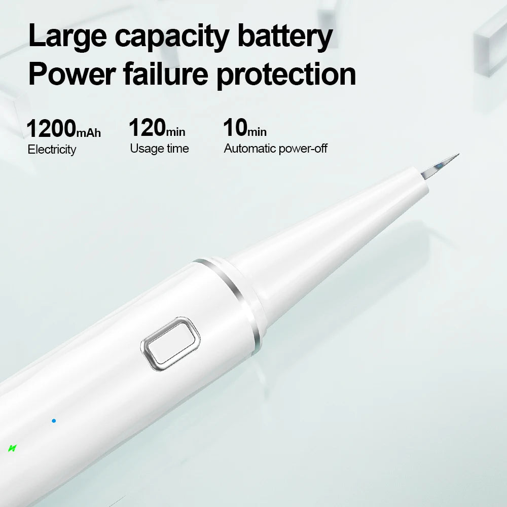 Electric Dental Scaler For Teeth 4 LED Tartar Stain Ultrasonic Tooth 1200mAh Clean Stone Health Care 4 Axis IPX7