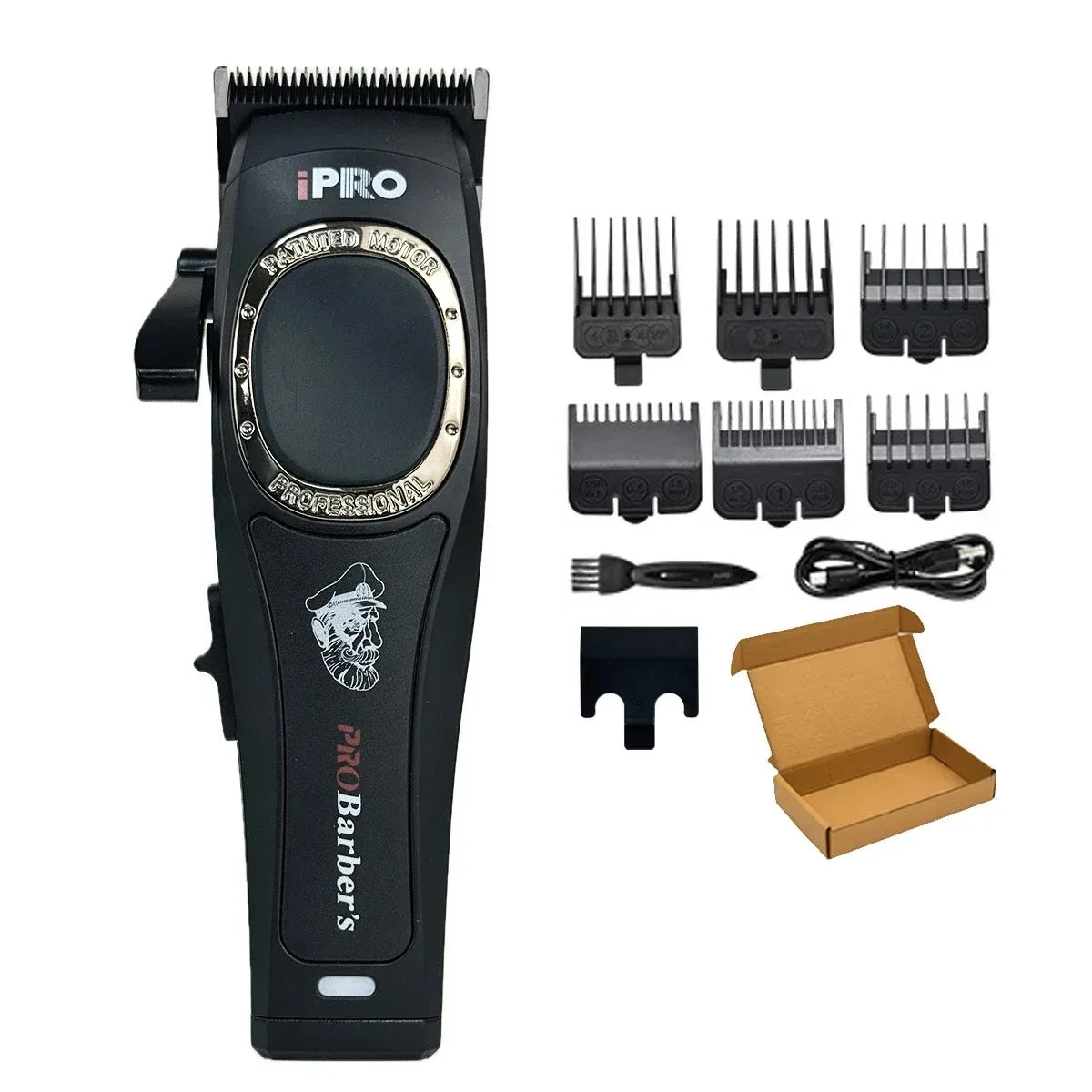 Professional Electric Hair Clipper S1093 Hair Trimmer 7500RPM High Speed Motor DLC Blade 2600mAh Barber Shop Silent Hair Machine