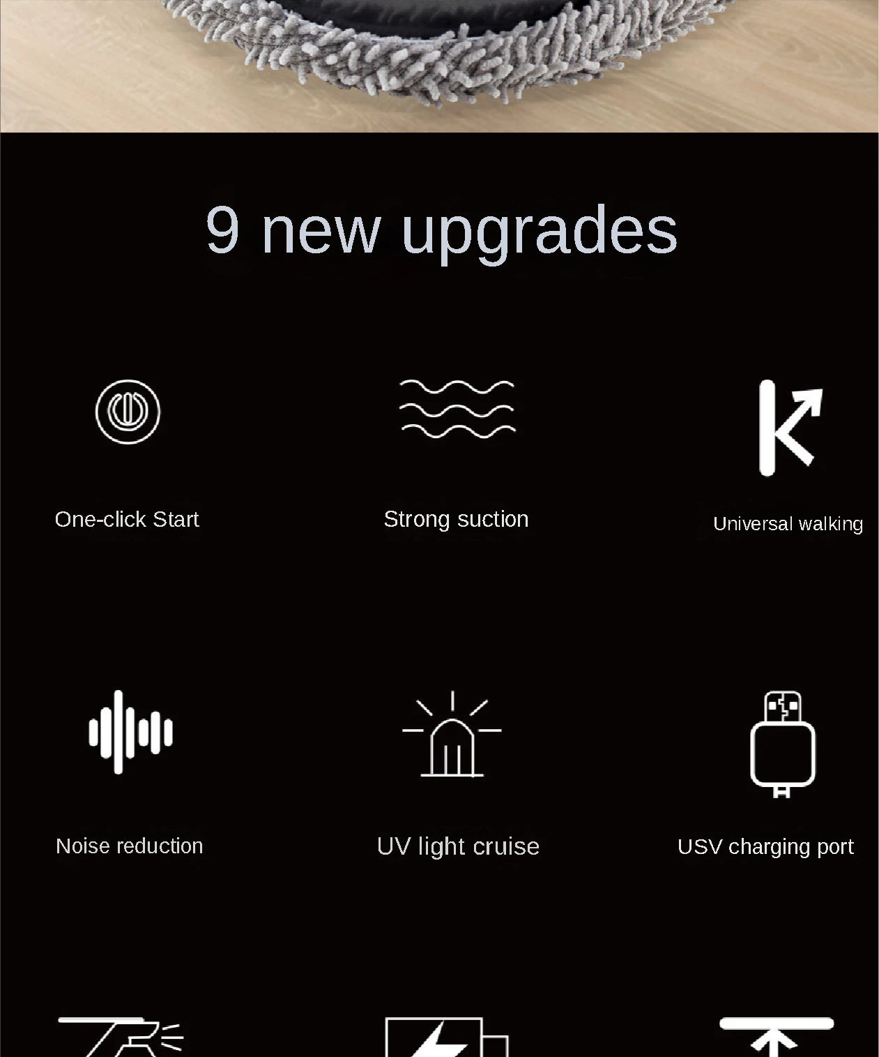 2024 New Rechargeable Smart Mopping Robot Spray Cleaner Dry and Wet 3 in 1 Sweep and Mop Robot Vacuum Cleaner Home Mopping Robot