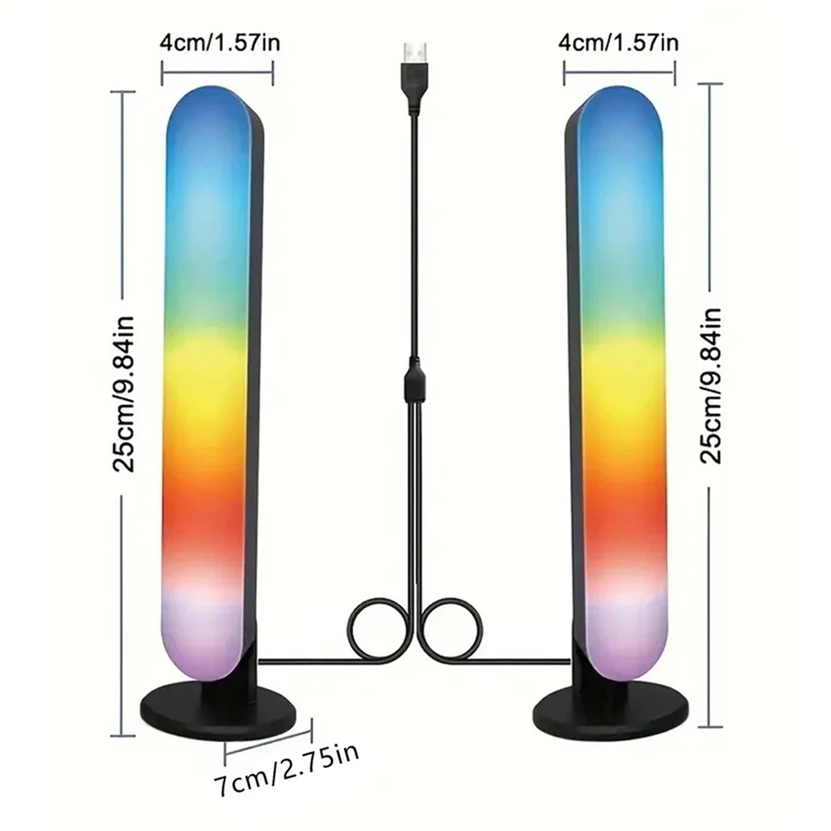 smart Led Strip Lights With Remote Control With-remote Rgb Light Bar Lamp Syn