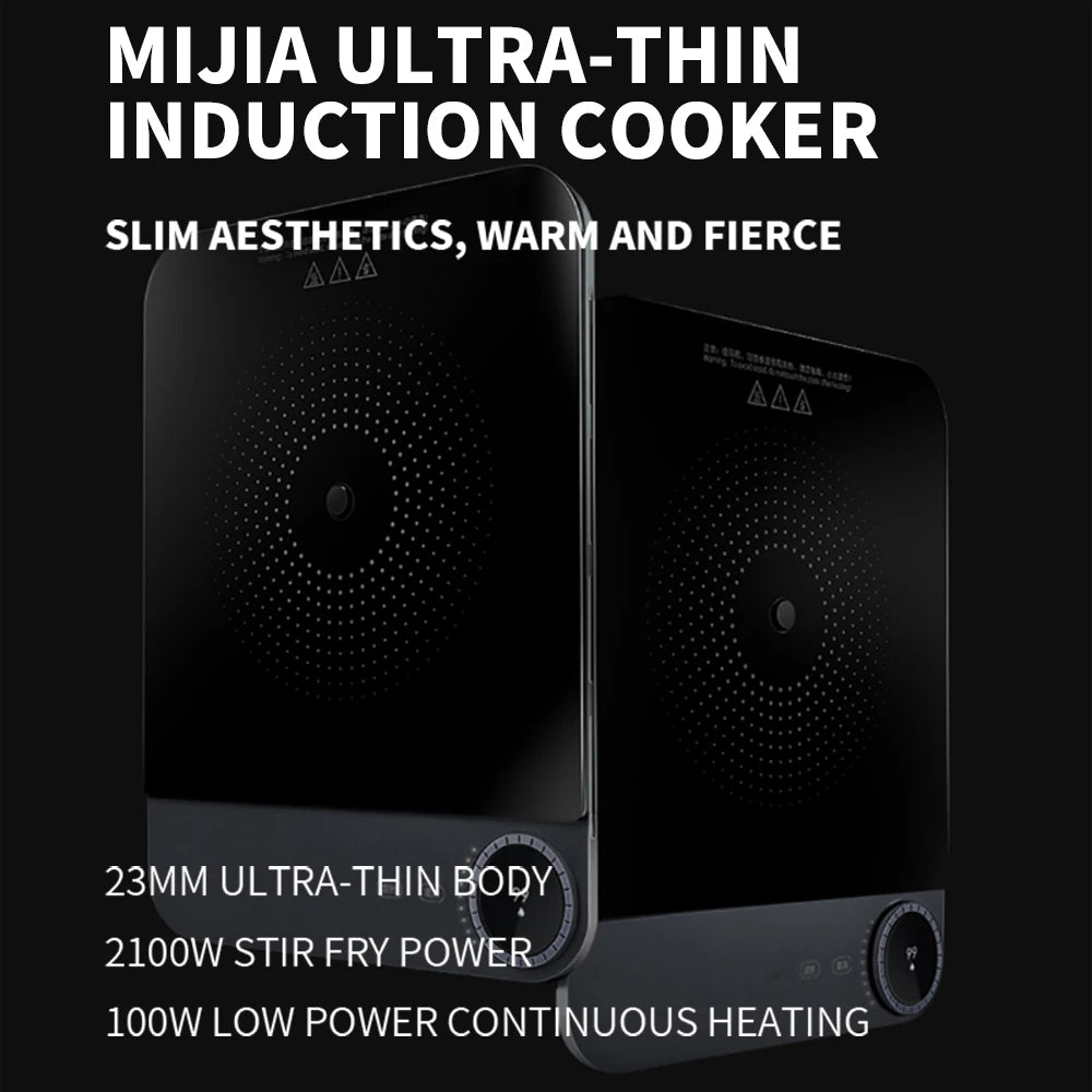 XIAOMI Mijia Ultra-Thin Induction Cooker 2100W Smart Home Induction Cooker 23mm ultra-thin Induction Cooker Connect to Mijia APP