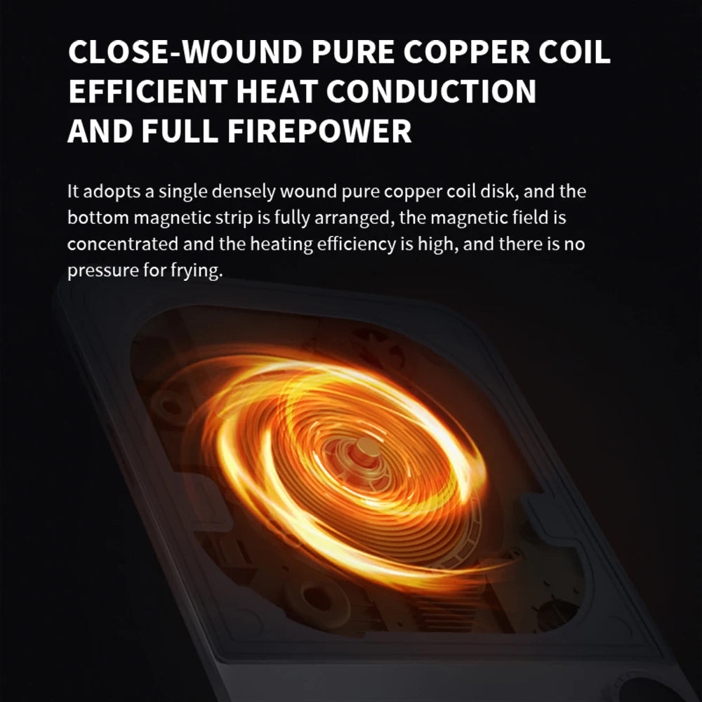 XIAOMI Mijia Ultra-Thin Induction Cooker 2100W Smart Home Induction Cooker 23mm ultra-thin Induction Cooker Connect to Mijia APP