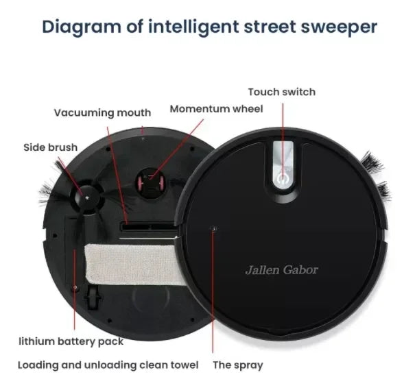 Zai Xiao 5-in-1 Wireless Smart Sweeping Robot Multifunctional Ultra-quiet Vacuum Mopping and Humidifying Home Appliance
