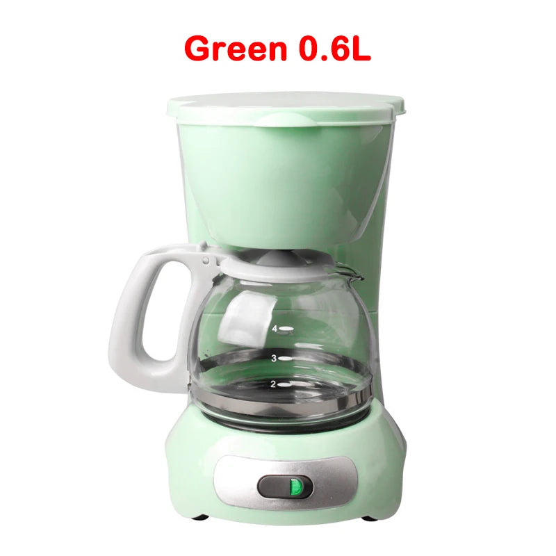 EDTID Automatic Electric Latte Espresso Coffee Maker Mini 0.6L Moka Drip Cafe American Coffee Brewing Machine Tea Pot Boiler EU