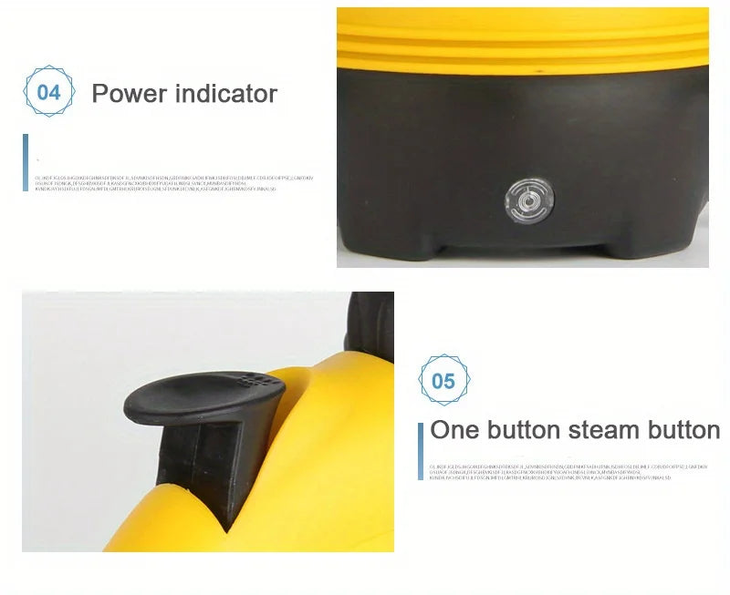 1000W High Temperature Steamer Steam Cleaner Hand-held Steam Cleaner,Suitable for Home, Kitchen, Bathroom, Car Cleaning Tools