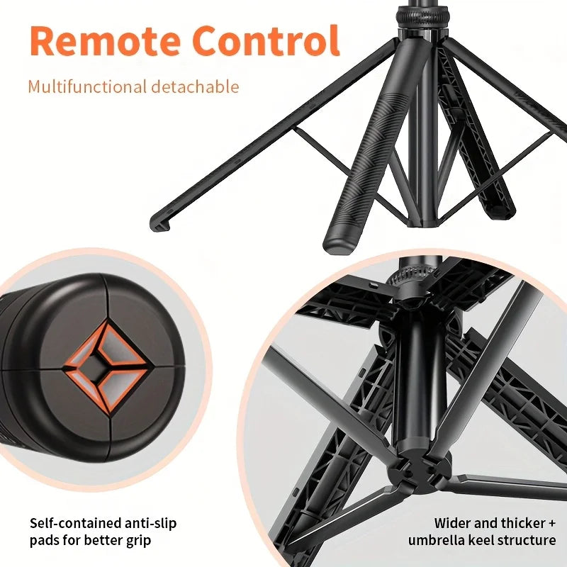 PTZ selfie stick C17 intelligent AI face tracking anti shake tripod live broadcast fully automatic mobile shooting artifact