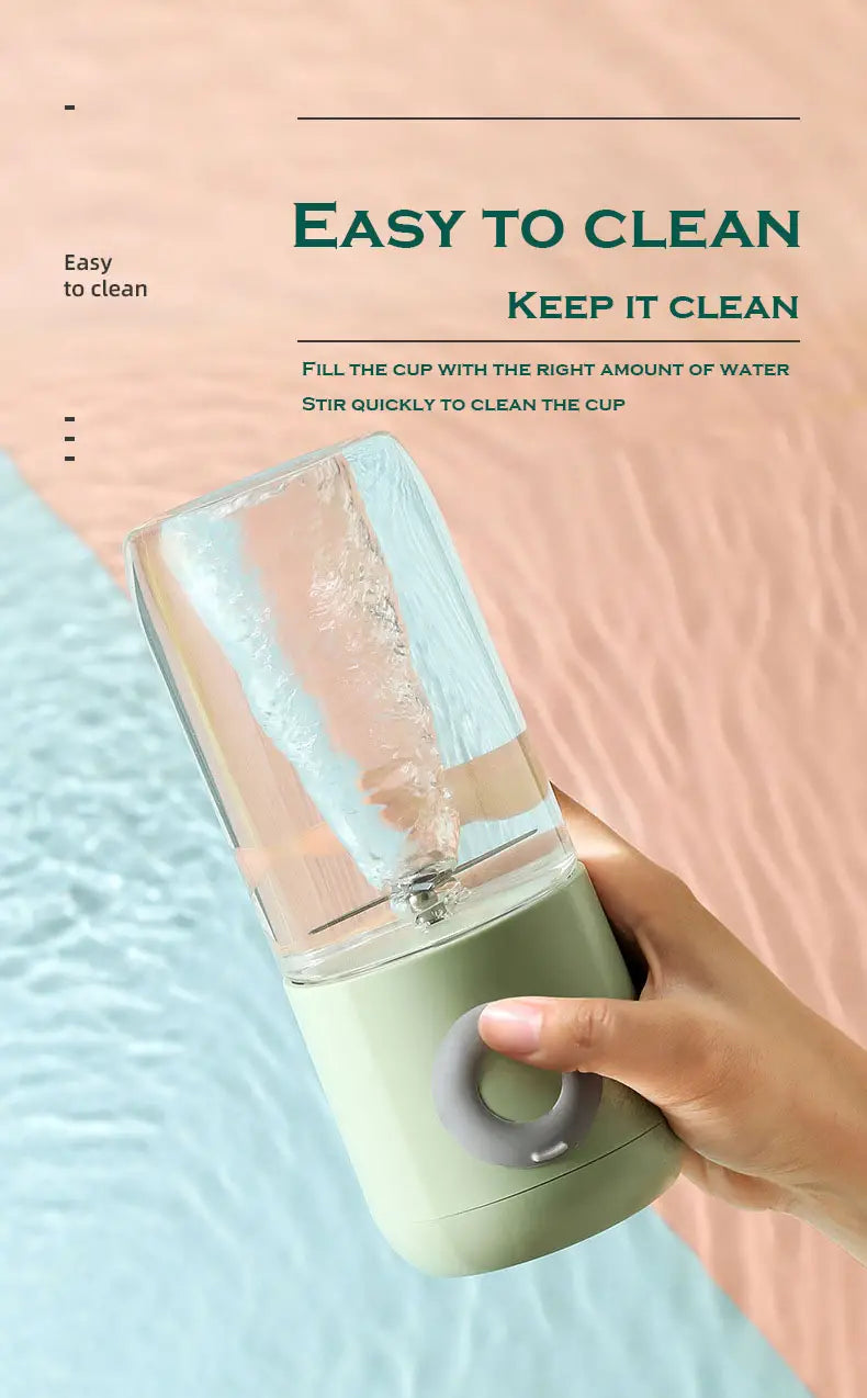 500ml Mini Juicer Blender - Portable USB Smoothie Maker