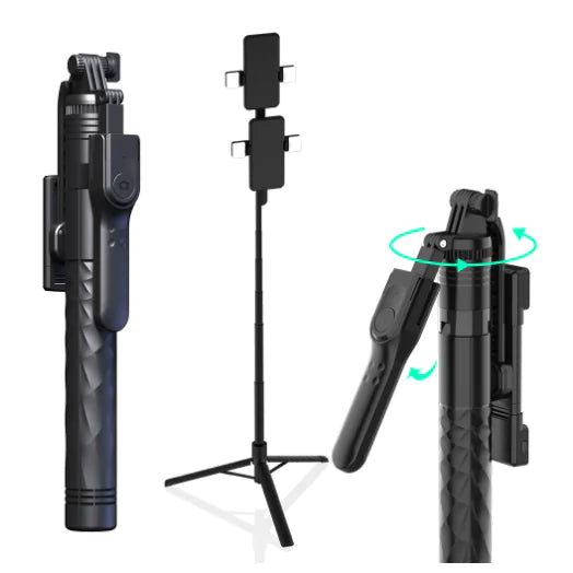 Bluetooth Selfie Stick for Phones - Tripod & Holder
