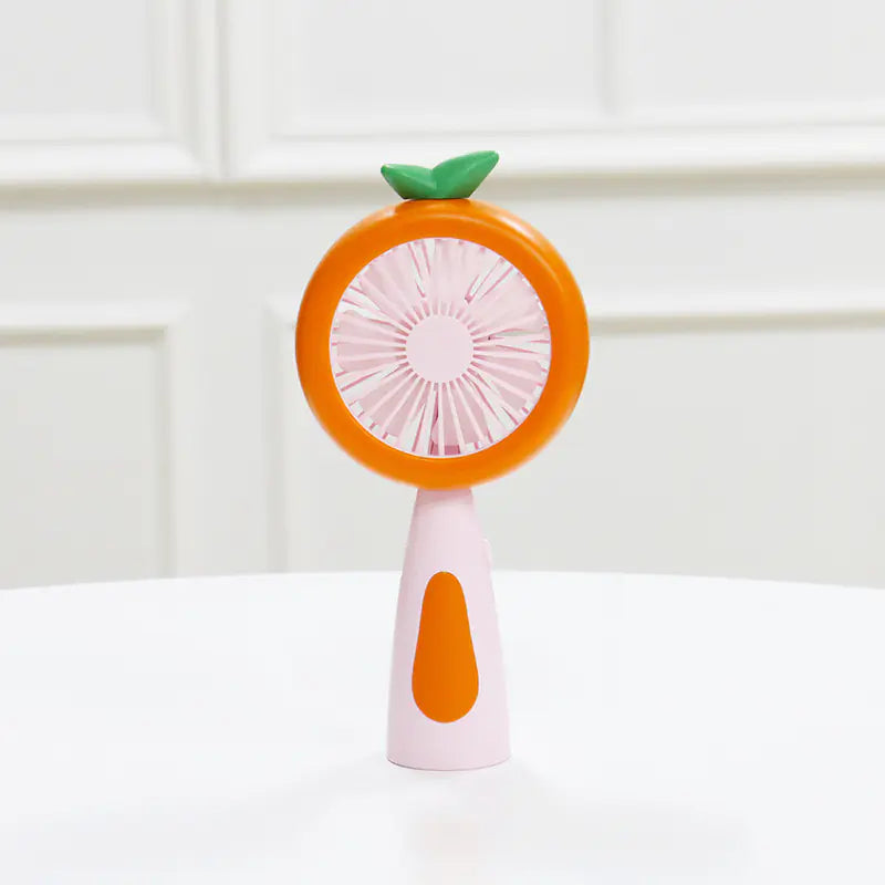 Portable USB Summer Quiet Cartoon Fruit Fan