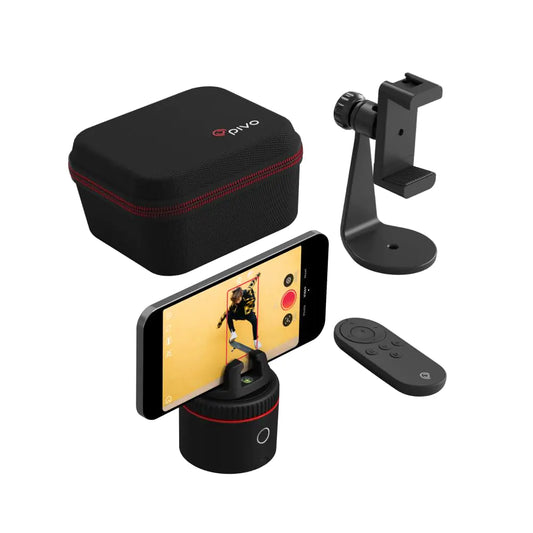 Pivo Pod Classic Auto Tracking Phone Holder Face & Body Tracker 360° Rotation Stand for Content Creation with Remote Control Smart Mount and Travel Case