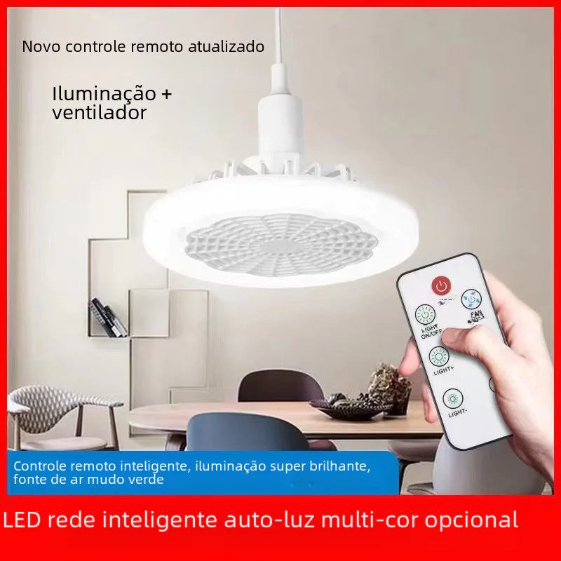 LED Ceiling Fan Light with Remote Control and Dimming