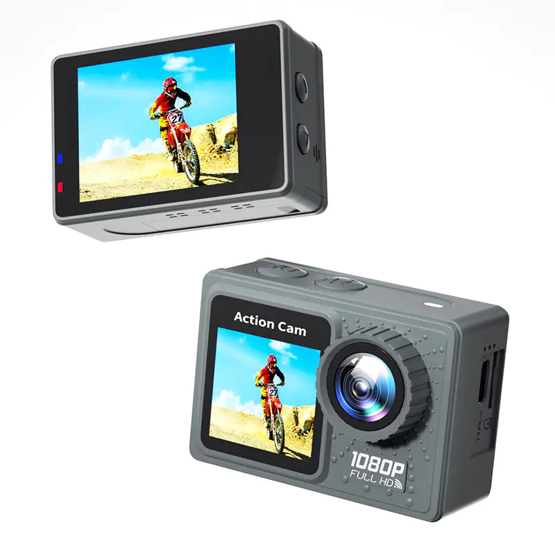 New Sports Camera with Dual Screen and WiFi