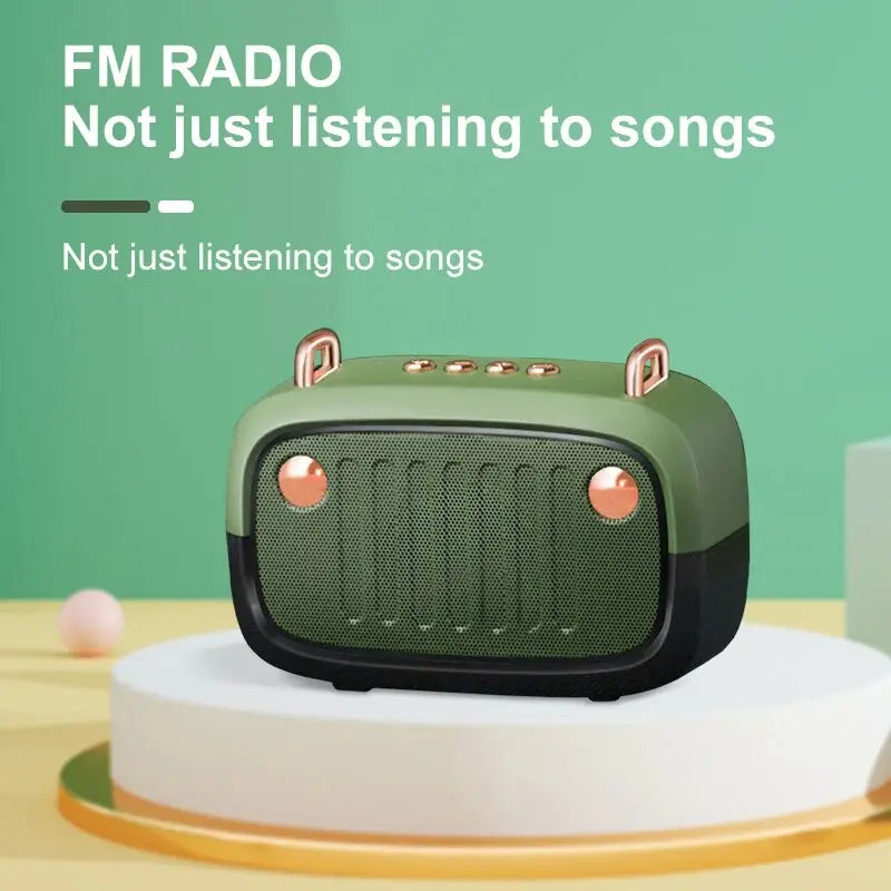 Mini Bluetooth Speaker with Subwoofer and TF/USB Support