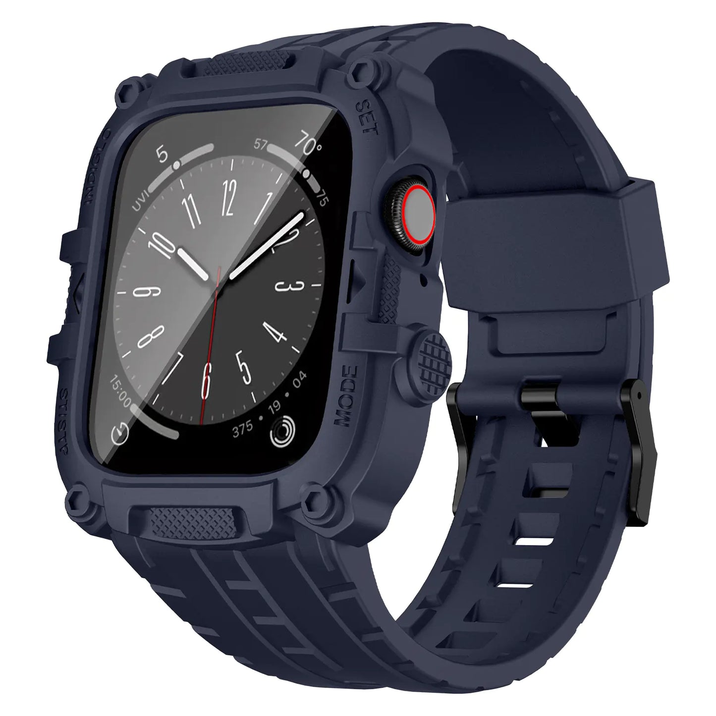 TPU Case with Tempered Glass for Apple Watch Series 1-8