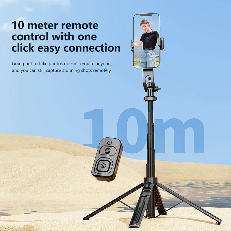 2025 New Selfie Stick Tripod Extendable Wireless Bluetooth Remote Portable Smartphone Tripod Stand Mount For iOS Android Phone