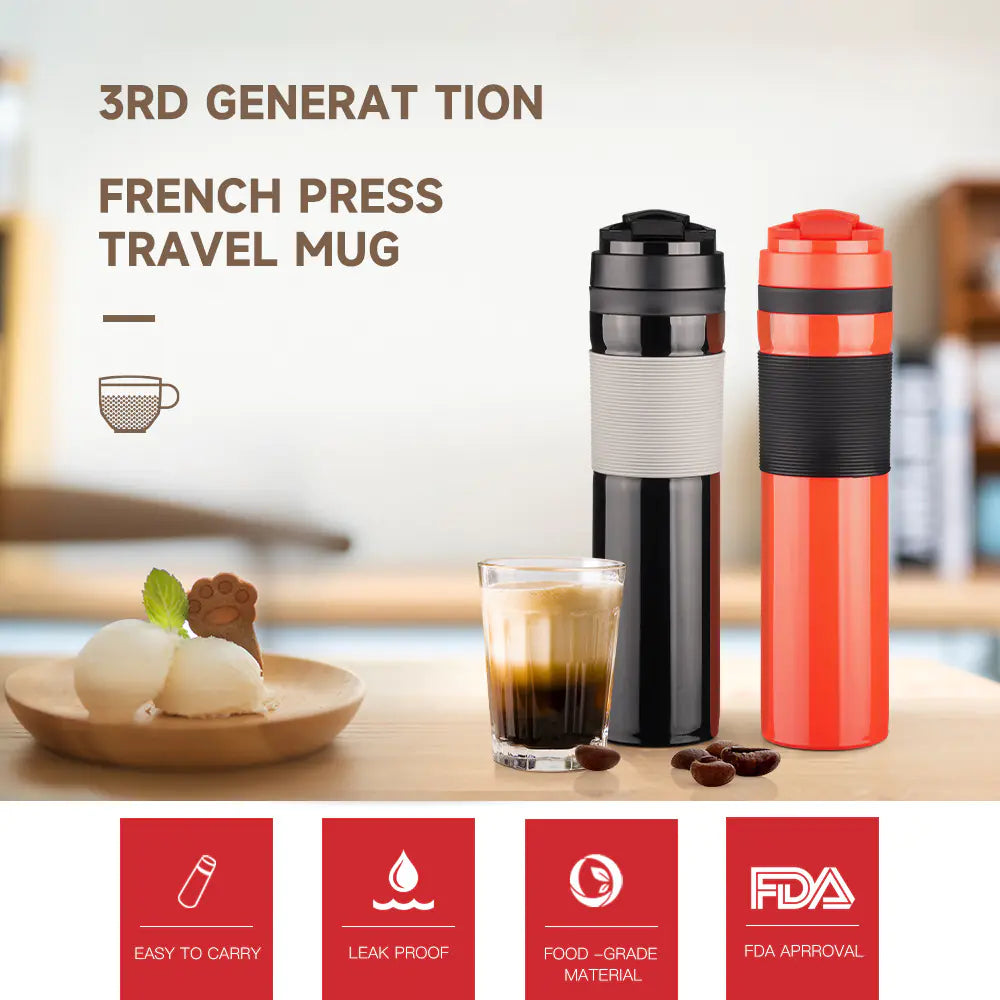 American French Press Portable Coffee and Tea Maker