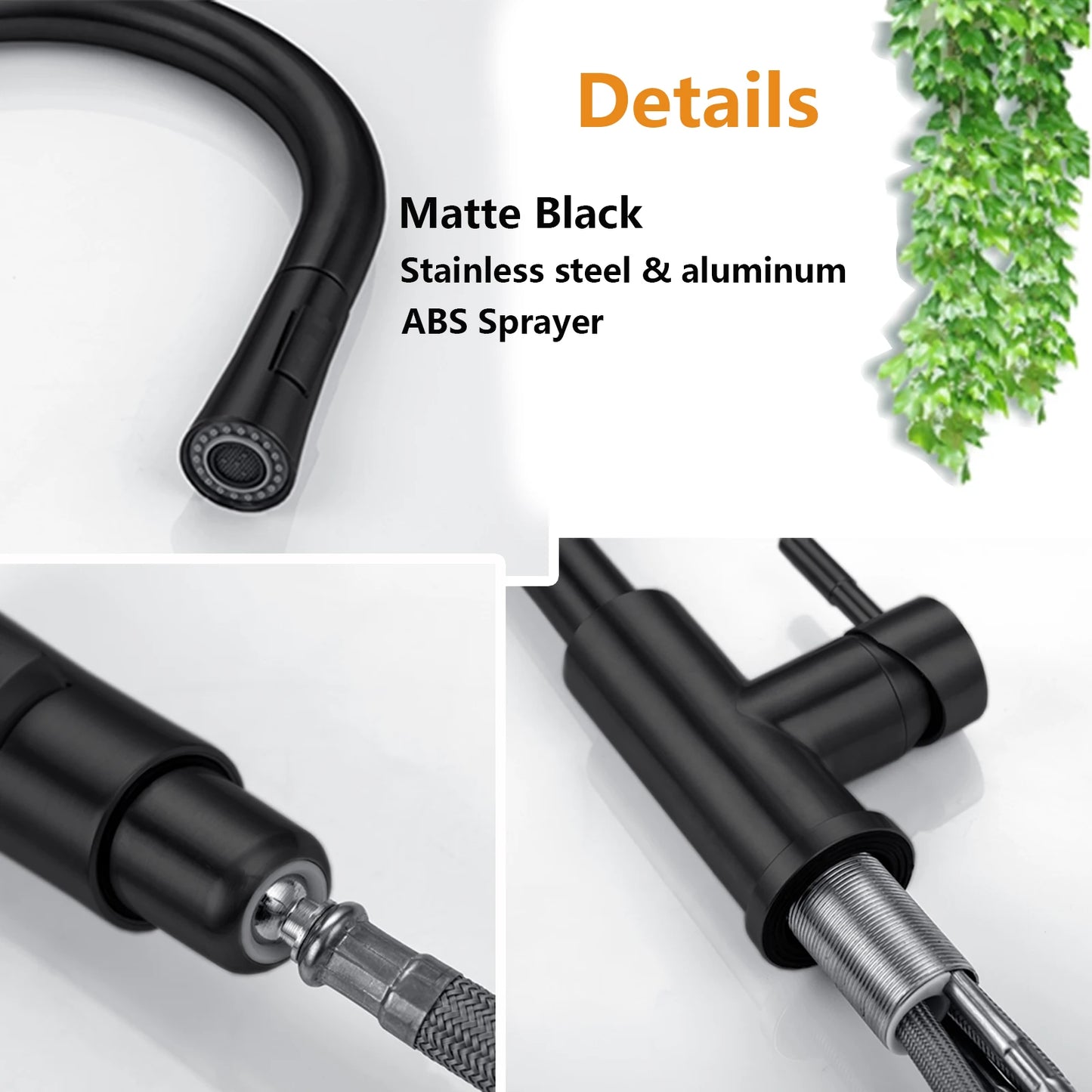 Pull Out Sensor Black Kitchen Faucet Sensitive Touch Control Faucet Mixer For Kitchen Touch Sensor Kitchen Mixer Tap
