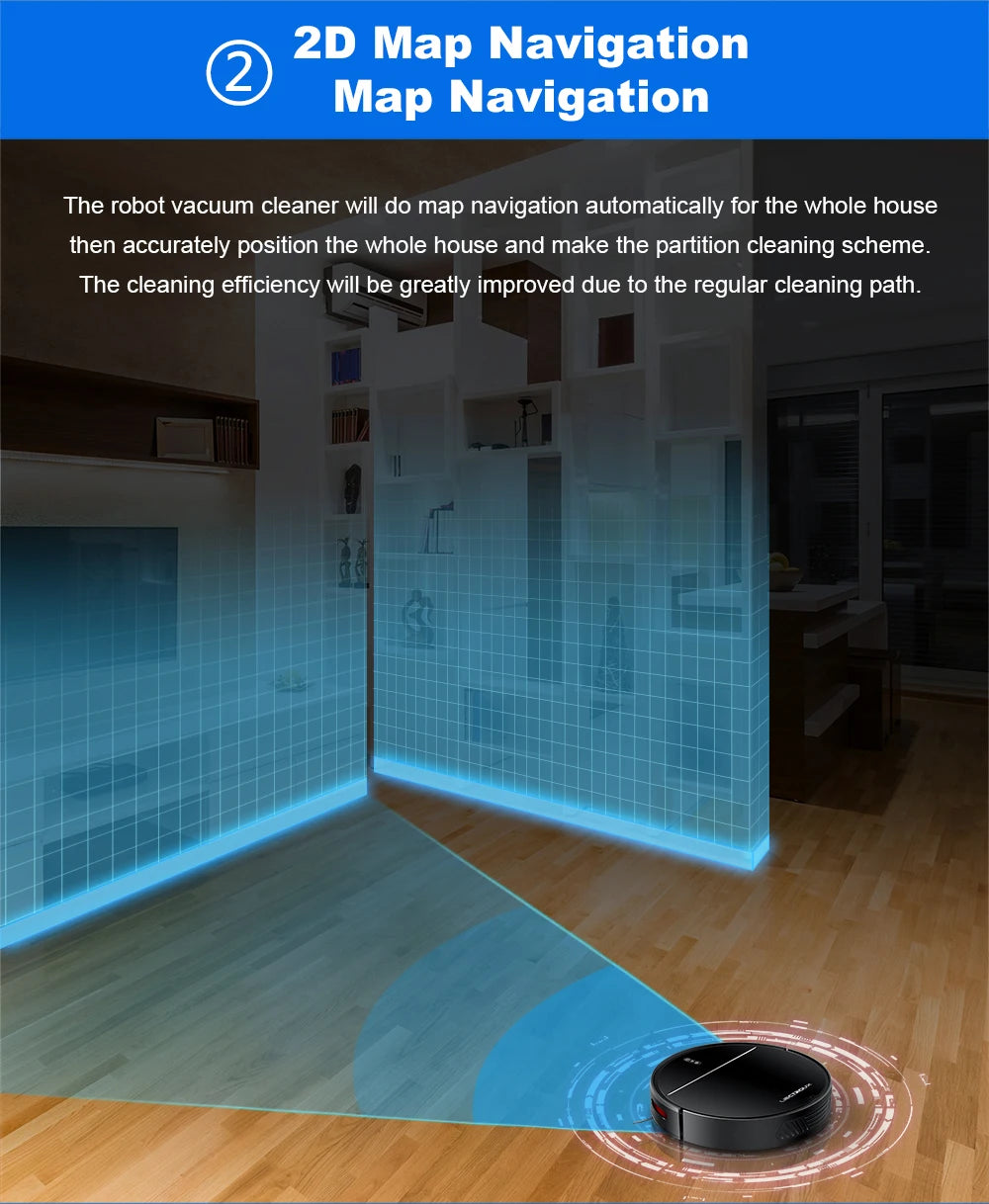 LIECTROUX M7SPRO Robot Vacuum Cleaner &Wet Mop Combo,Smart Mapping,WiFi App,4KPa,Brushless Motor,Ideal for Pet Hair,Carpet,Floor