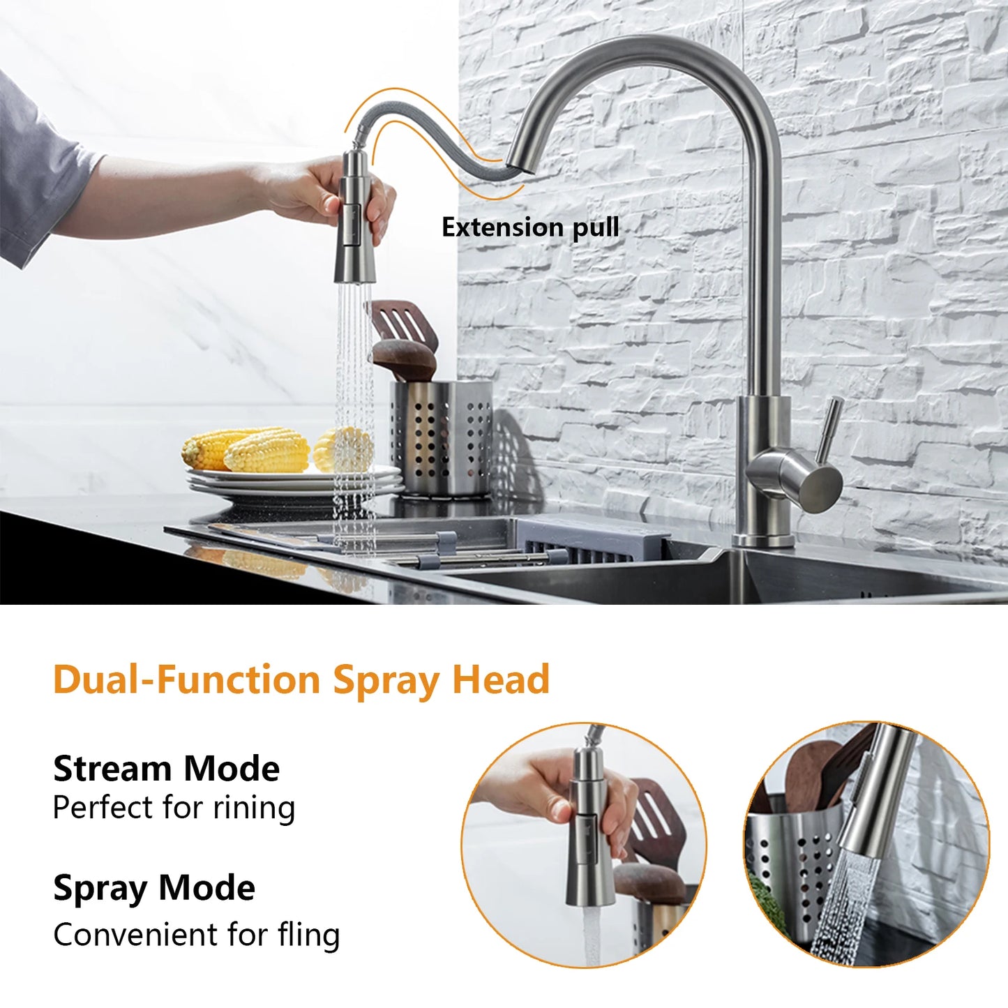 Pull Out Sensor Black Kitchen Faucet Sensitive Touch Control Faucet Mixer For Kitchen Touch Sensor Kitchen Mixer Tap
