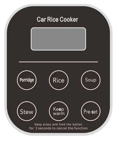 Rice Cooker Used in Car and Home 12v to 220v or Truck and Home 24v to 220V or Car and Truck 12v to 24v