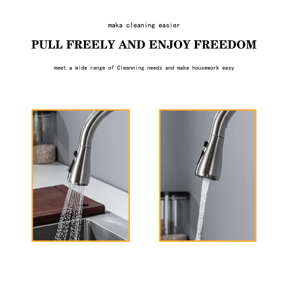 Smart Touchless Kitchen Faucets Crane For Sensor Kitchen Water Tap Sink Mixer Rotate Touchless Faucet Sensor Water Mixer