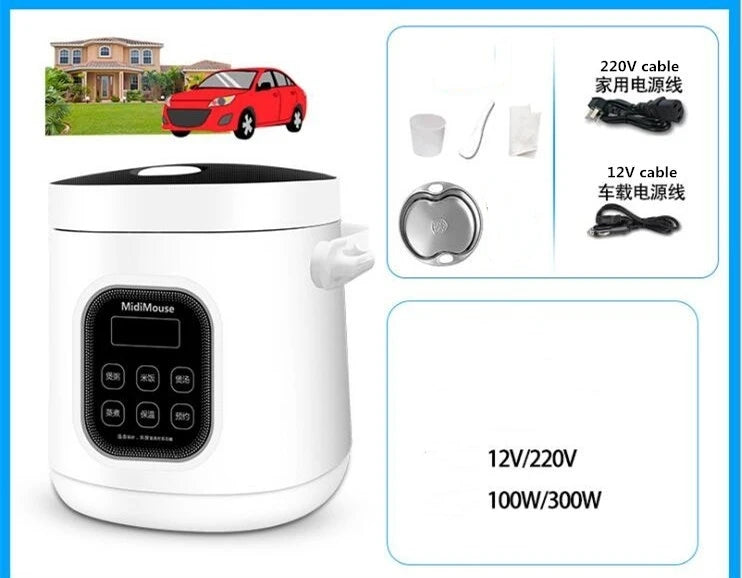 Rice Cooker Used in Car and Home 12v to 220v or Truck and Home 24v to 220V or Car and Truck 12v to 24v