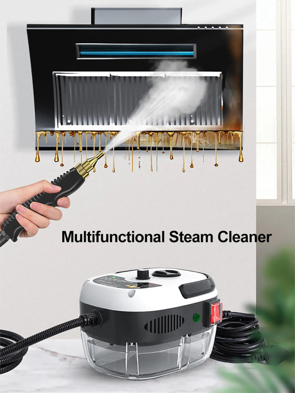 2500W High Pressure High Temperature Steam Cleaners Air Conditioning Kitchen Hood Car Steaming Cleaner 220V 110V ( Water Tank)