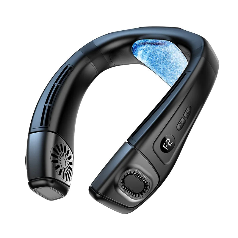 Portable Neckband Semiconductor Cooling High-Speed Fan – USB Rechargeable